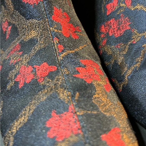 Topshop Silk Chinoiserie Booties with Silver Heel - Picture 7 of 8